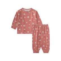 Desenli Mevsimlik Pijama Takım 1-7 Yaş K Pembe K Pembe