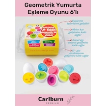 Özel Üretim Zeka Geliştirici Eğitici Çocuk El Göz Kordinasyonu Geometrik Yumurta Eşleme Oyunu 6'lı