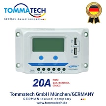 Tommatech 20 A Amper Şarj Kontrol Cihazı