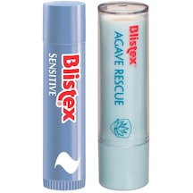 Blistex Sensitive Hassas Dudaklar İçin Dudak Bakım Kremi 4.25 G + Agave Rescue Nemlendirici Dudak Bakım Kremi 3.7 G