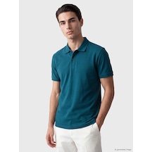 Lcwaıkıkı Classic Petrol Polo Yaka Penye Erkek Tişört