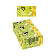 Şekersiz 7'li Muz Aromalı Sakız 14,5gr 24 Adet
