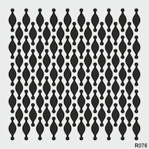 Ardışık Desen Stencil Şablon 25X25 R-076