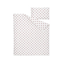 Ikea Barndrom Tek Kişilik Nevresim Takımı 110 X 130 Cm Beyaz - Kırmızı