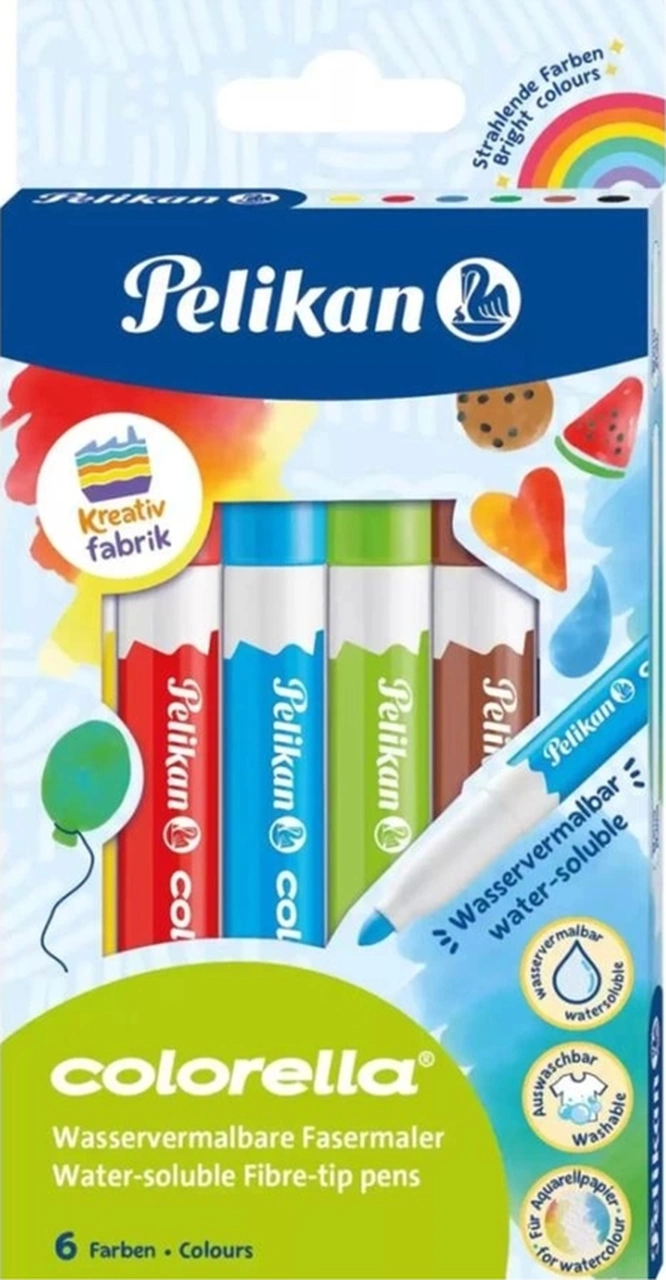 Keçeli Kalem Colorella Suda Çözünür 6 Lı 817 059