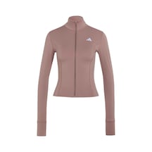 Adidas Kadın Ceket 3-strıpes Studıo Zip Through Jacket Ky7998 Kahverengi