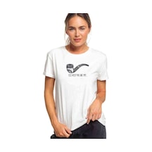Ceci Ne Pas Une Pipe Baskılı Beyaz Kadın Tshirt
