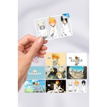 Yakusoku No Neverland Kart Kaplama Sticker 8 Adet Vadedilmiş Yokyer Çok Renkli