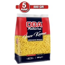 Oba İnce Kesme Makarna 500 G X 5 Adet Ev Tipi Çoklu Çorbalık Pa