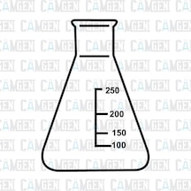 Erlen Dar Boyunlu Dereceli Cam Borosilikat 300Ml