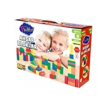 Playwood Ahşap Eğitici Renkli Bloklar 60 Parça Ony-400