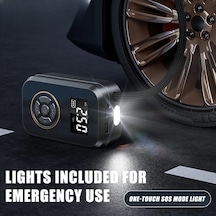 Didadodo Taşınabilir Lastik Şişirme Araba Yeni Model Dijital Ekranlı Lastik Şişirme Pompası Elektrikli Şişirme Mini Bisiklet Hava Pompası