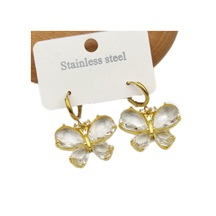 Çelik Büyük Kelebek Halka Küpe