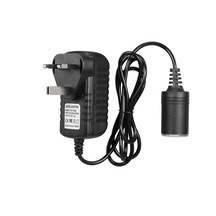 Shineyee 12v Dc Araç Adaptörü, 24w Güç, 100-240v Giriş, İngiliz Standardı, Sinek Likit Prizi Dönüştürücü
