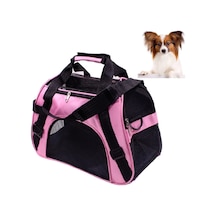 Taşınabilir Pet Sırt Çantası Köpek Go Out Messenger Katlanır Çanta Pet Malzemeleri, Özellikler: Orta Pembe
