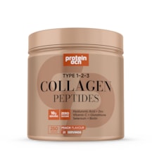 Collagen - Kolajen Şeftali - 6 Farklı Bileşen İlaveli - Tip 1,2,3 - 250g 25 Servis