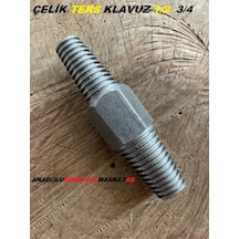 M50Mm Kalın Ters Kılavuz Musluk Diş Çıkarma Klavuz Vida Sökücü Çok Renkli