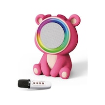 20w 2400 Mah Karaoke Mikrofonlu Ayıcık Bluetooth Haparlör Bts-253