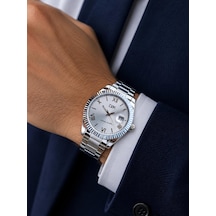 Daniel Klein Damat Ve Takım Elbiseye Özel 2 Yıl Garantili Çelik Kordon Erkek Kol Saati Vs.blkt.0998 Gümüş