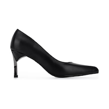Tamer Tanca Kadın Vegan Siyah Stiletto Ayakkabı 911 225 Bn Ayk Y22 Sıyah Cılt Siyah