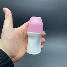 50 Ml Plastik Roll-on Şişesi - Pembe Kapaklı Bilyeli Takım - 50 Cc Koltukaltı Roll-on Şişesi - Boş Koltukaltı Roll-