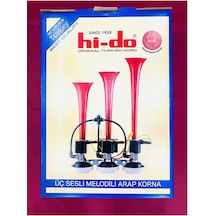 Ahmet Otomotiv 3 Borulu Melodili Saydırmalı Arap Korna 12 Volt
