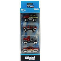 4'lü Die Cast İtfaiye Seti