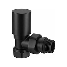 Fause Radyatör Havlupan Vanası Köşe Tip 1/2'' Siyah Kvn101-b