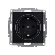 Arvia Karen Metalik Siyah Topraklı Priz Modül