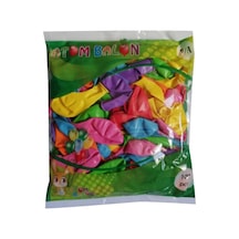 9a Karışık Renkli Balon 100'lü Atom Çok Renkli