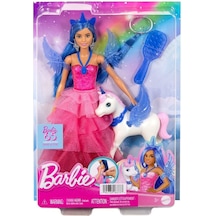 Hrr16 Barbie Mavi Saçlı Prenses Bebek Standart