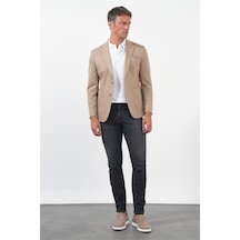 İmza Camel 6 Drop Slim Fit Pamuklu Ceket 1002260126