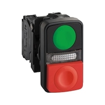 Schneıder.Ledli Çiftli Yaylı Btn Yeşil Krmz 220V Xb5Aw73731M5