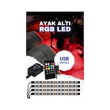 Usb Girişli Rgb Ayak Altı Led Sese Duyarlı Led Müziğe Duyarlı 12 Led