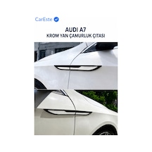 Audi A7 Krom Yan Çamurluk Çıtası 4 Parça Paslanmaz Çelik Görünümlü Araç Aksesuarı
