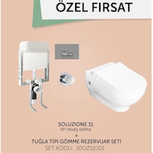 İsvea Kanalsız Asma Klozet + Gömme Rezervuar Seti 5 Parça Set İsvea Kanalsız Asma Klozet + Gömme Rezervuar Seti 5 Parça Set