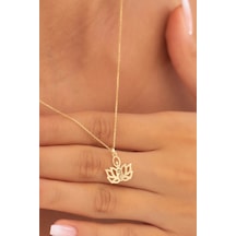 Altın Lotus Kolye KOGA0122