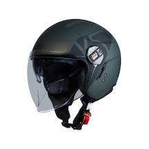 Origine Alpha V5 Açık Motosiklet Kaskı-11354 Yeşil