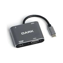 Hytech Hy-usbc83 4k 30hz Gri Metal 2xusb3.0, 1xusb