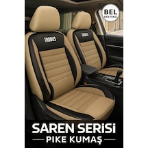 Toyota Auris 2007 Ve Sonrası Uyumlu Saren Serisi Bej Koltuk Kılıfı