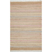 Eko Halı Juno Ech 05 Nat.Multy El Dokuma Naturel Jüt Hasır Halı - 80X200