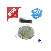 15X3,5X1,4Mm Neodyum Mıknatıs 50 Adet