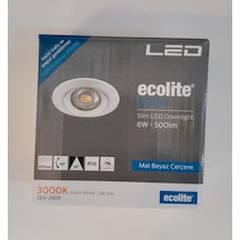 Ecolite Max 6w 3000k Led Gömme Spot Sarı Işık