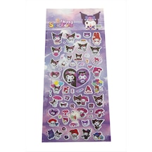 Çzgflm - 83 - Karakteri - Csmo-tex - Kabartmalı Sticker-mor