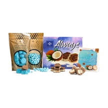 4'lü Hindistan Cevizi Set (Mavi Çakıl Draje 150g, Country Hinista