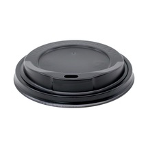 Sıcak İçecek Kapağı Siyah 80 Mm - 100 Adet