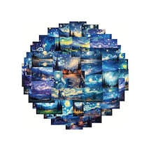 50'li Van Gogh Stickers, Sticker Seti Laptop Notebook Tablet Sticker Seti, 876486841564 1