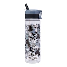 Smiggle Bright Eyes Plastik Suluk 650 Ml Gri 457627 Çok Renkli