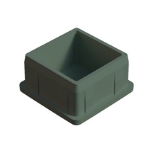 Cateksss 40x40 Mm Bombeli İç Profil Tapası 2 Mm Krem - 25 Li Paket