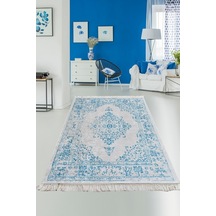 Loris Blue Djt 160X230 Cm Yıkanabilir Kaymaz Taban Halı